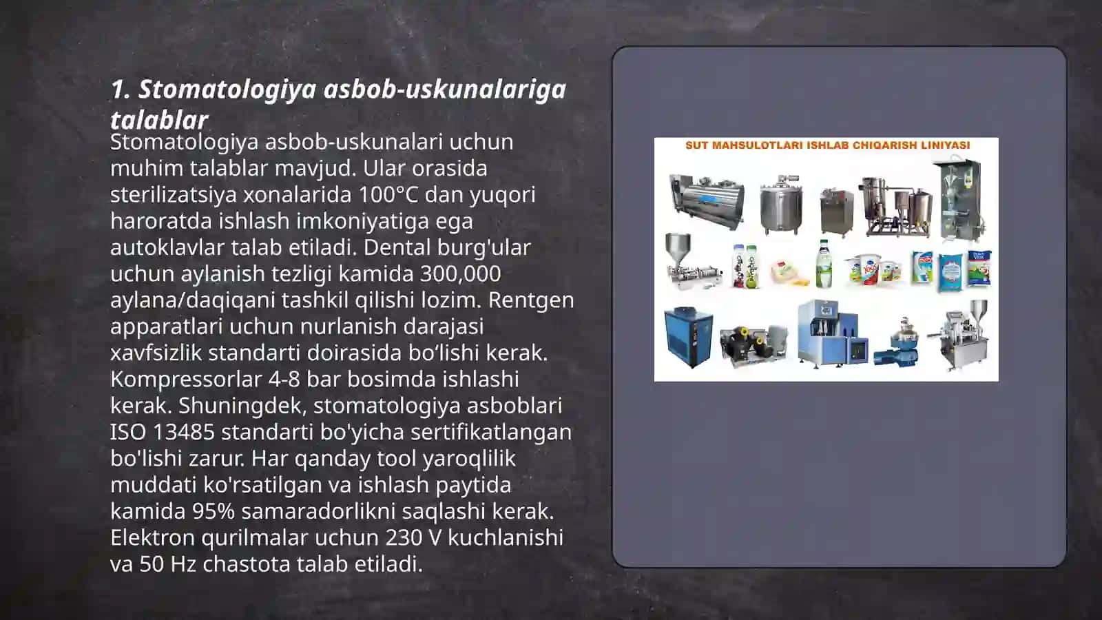 Stomatologiya asbob-uskunalariga talablar 3