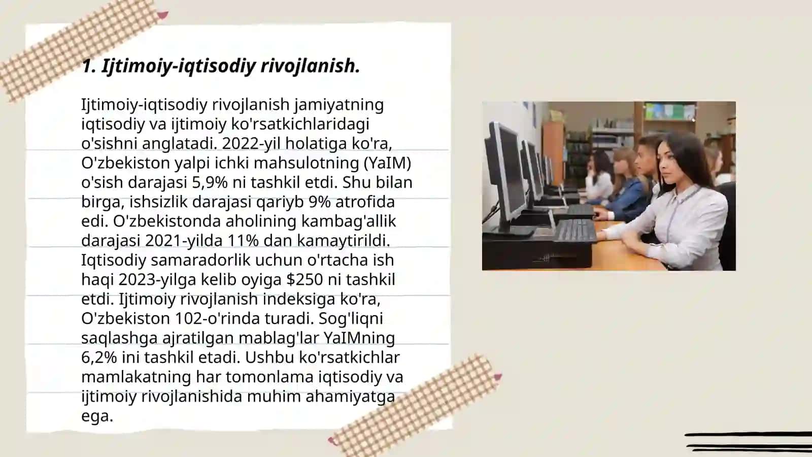 Ijtimoiy-iqtisodiy rivojlanish 3