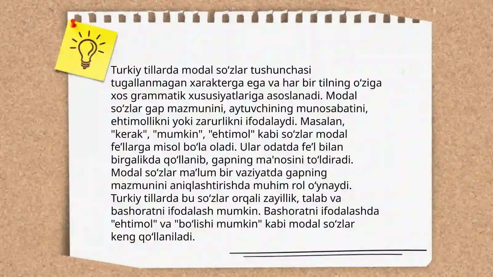 Turkiy tillarda modal so‘zlar 3