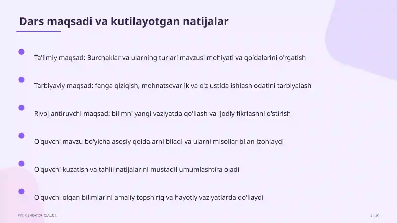 Burchaklar va ularning turlari (7-sinf) 3