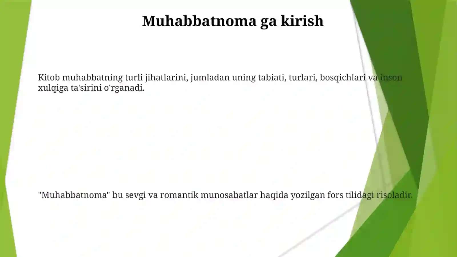 "Muhabbatnoma" asari 3