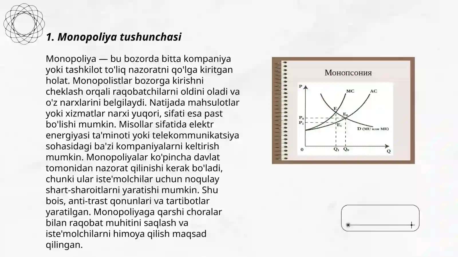 Monopoliya va monopsoniya 3