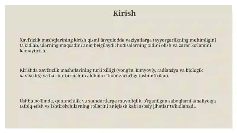 Saf mashqlarini o'tkazish metodikasi 3