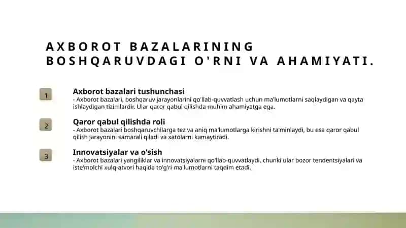 Menejmentda axborot bazasini urni 3