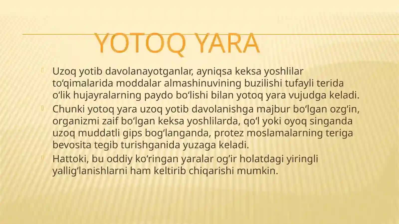 Yotoqyara kelib chiqish sabablari va profilaktikasi 3