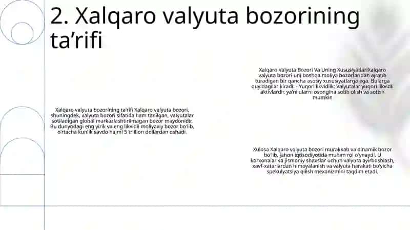 Xalqaro Valyuta Bozori Va Uning Xususiyatlari 3