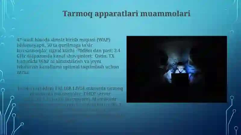Tarmoq apparatlari muammolari 3