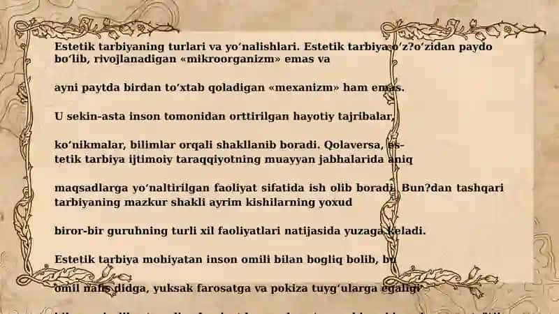 Estetik Tarbiya 3