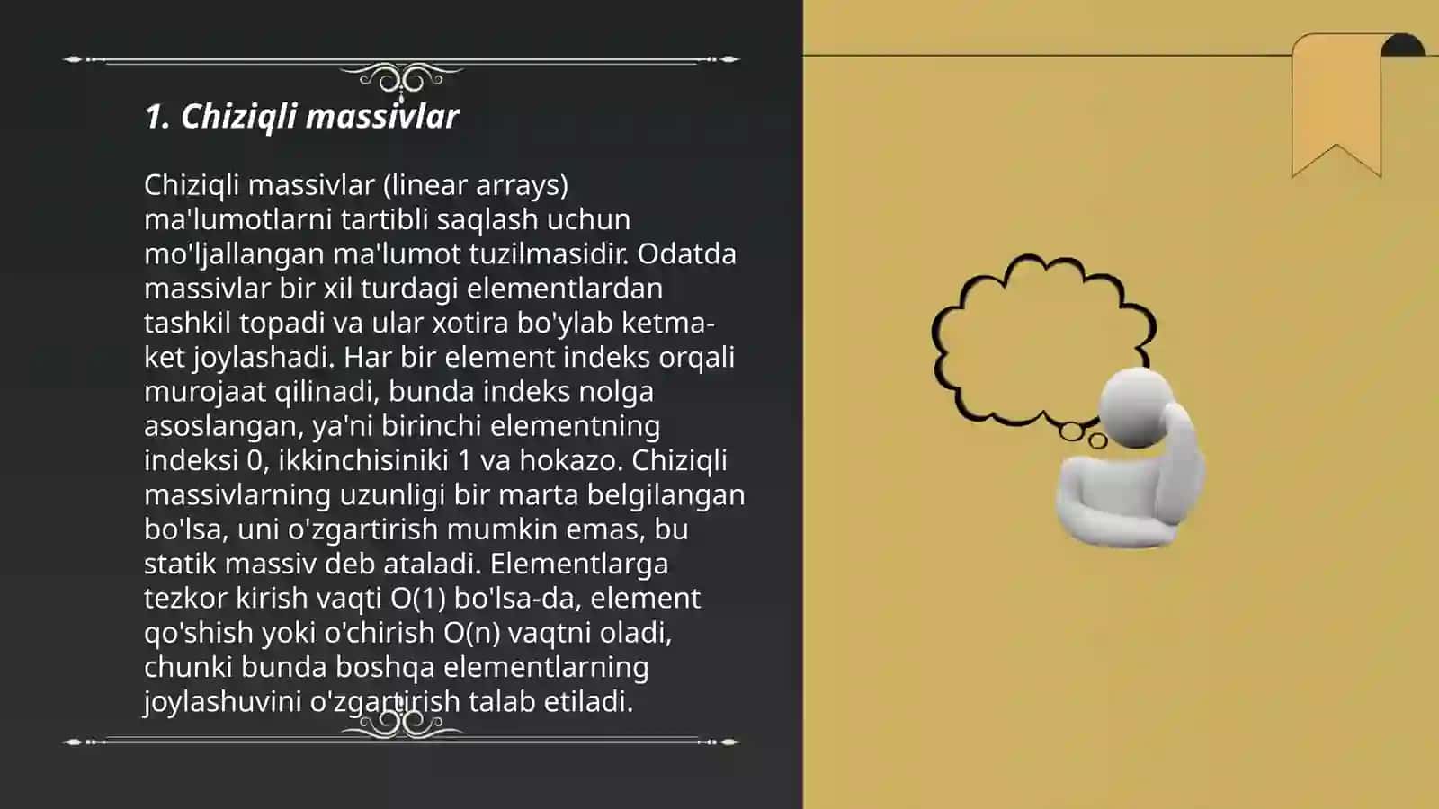 Chiziqli ma’lumotlar tuzilmalari 3