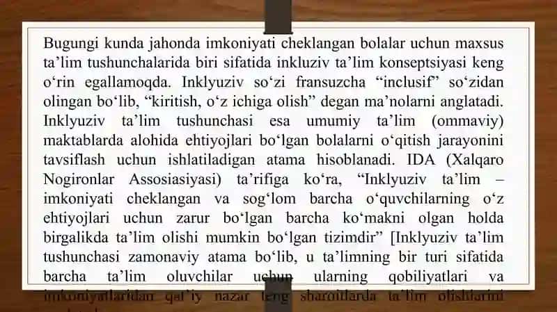 Buyuk Britaniyada inklyuziv taʼlimning holati 3