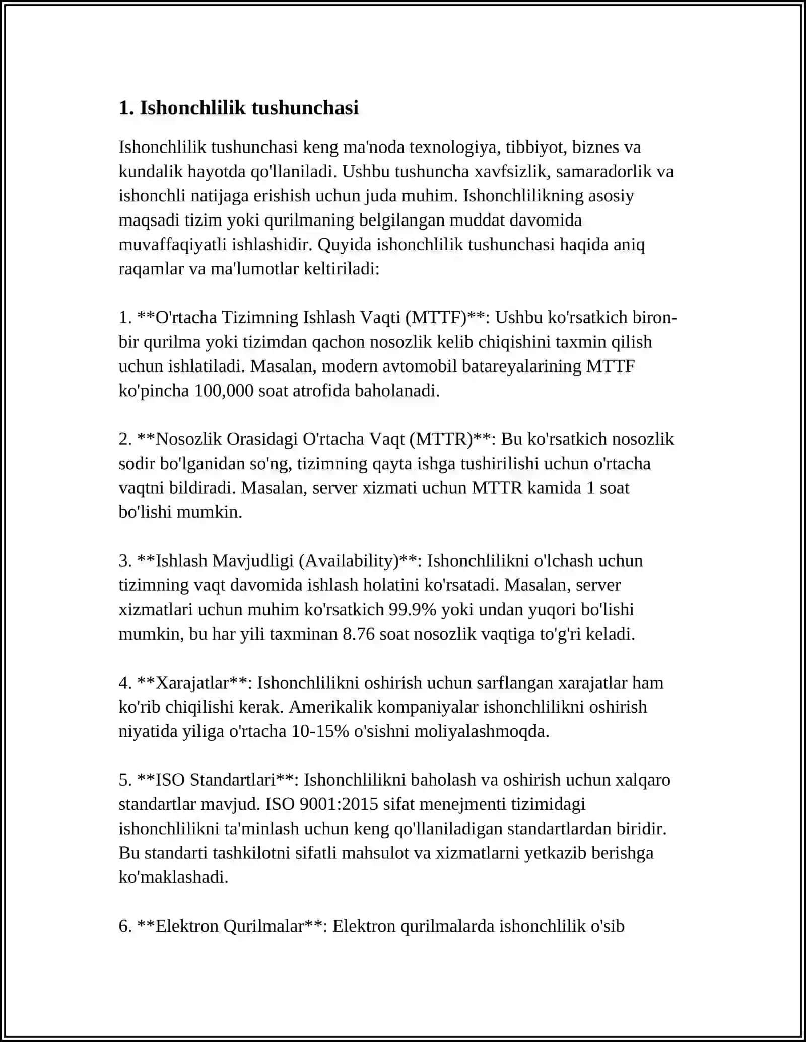 ISHONCHLILIK HAQIDAGI AXBOROTGA QÒYILGAN TALABLAR 3