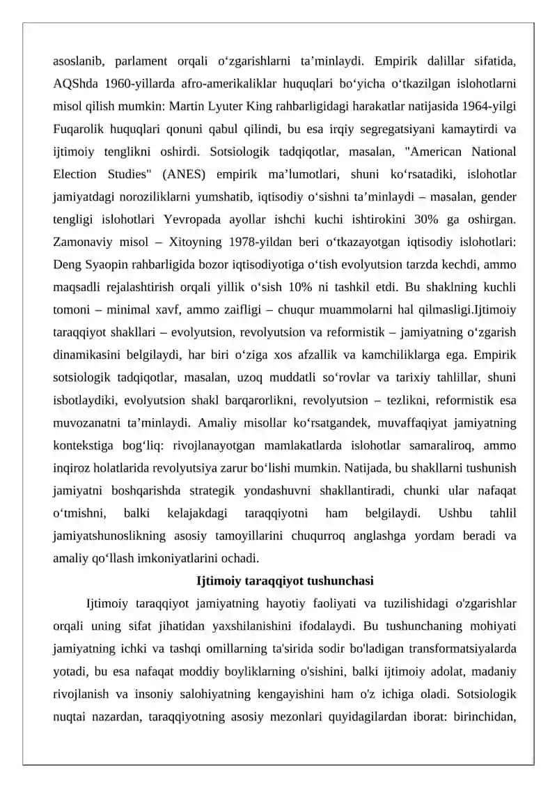 Ijtimoiy taraqqiyot shakllari 3