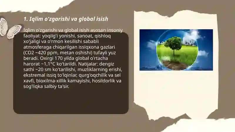 Zamonaviy global ekologik muammolar 3