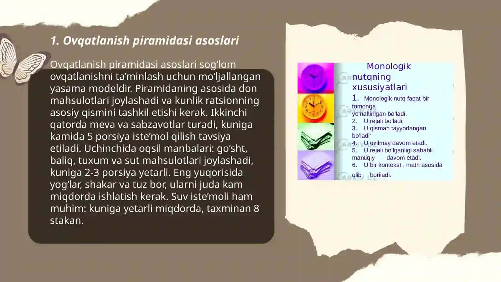 Ovqatlanish adekvatligini oʻrganish va baholash 3