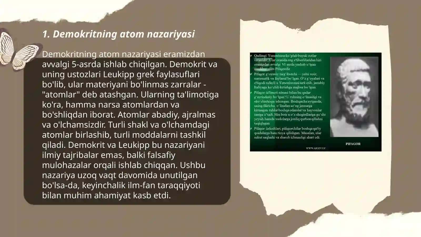 Demokrit falsafa donosi 3