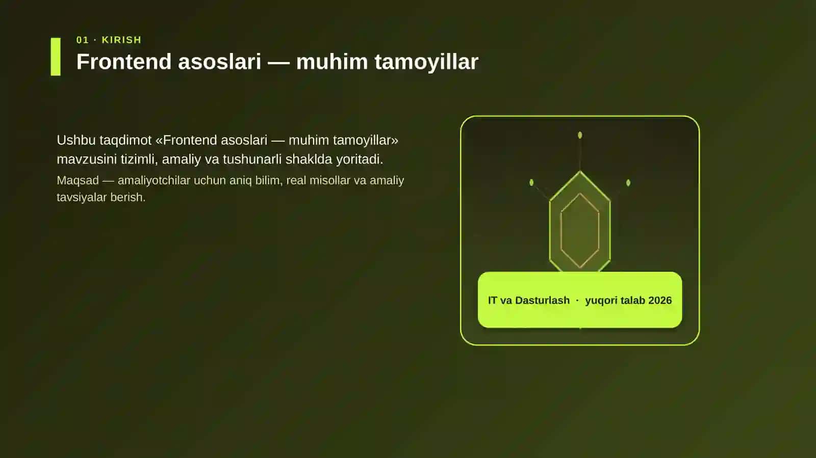 Frontend asoslari — muhim tamoyillar 3