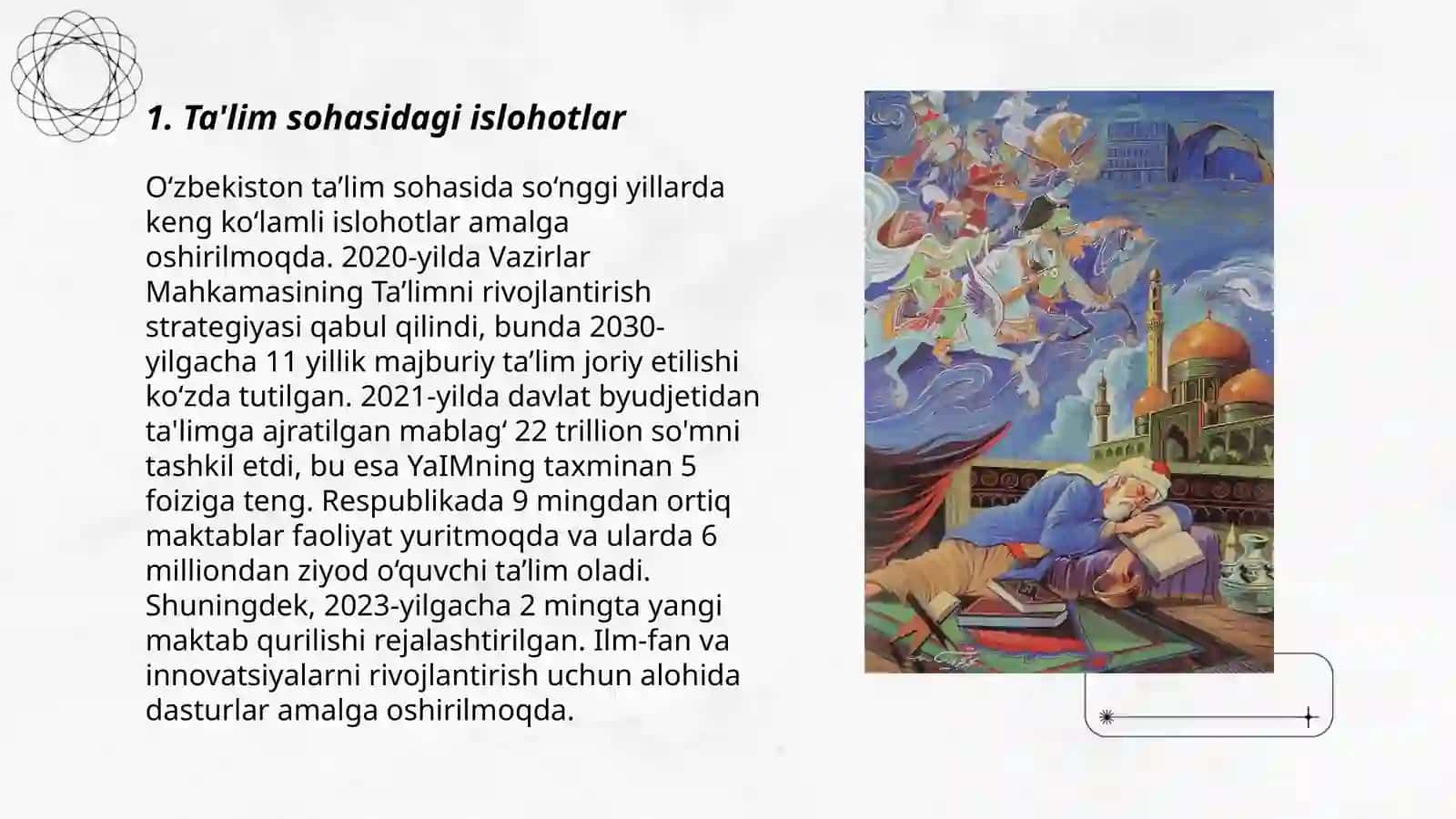 Ta'lim sohasidagi islohotlar 3
