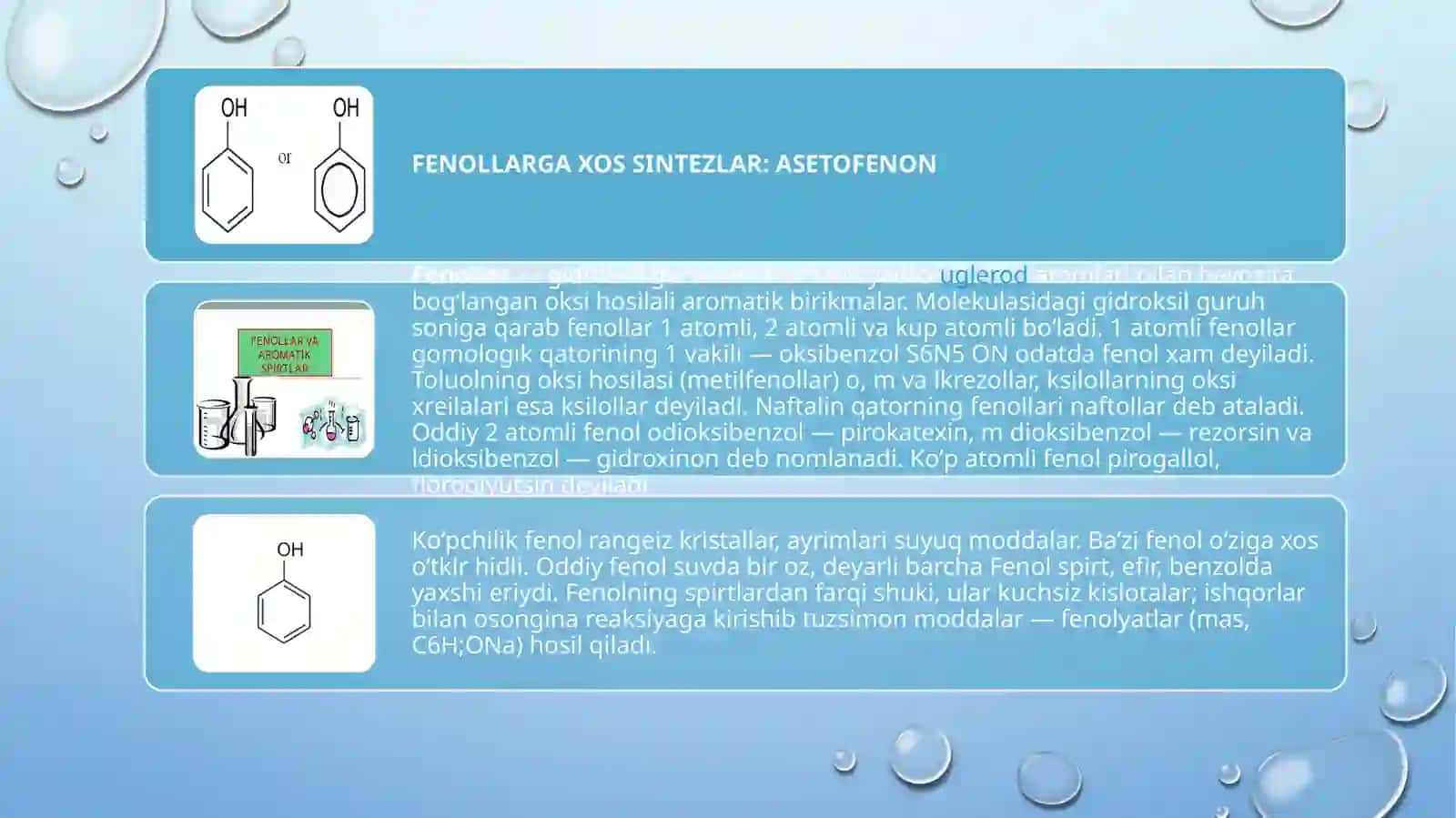 Organik kimyo fanidan tayyorlagan taqdimoti 3