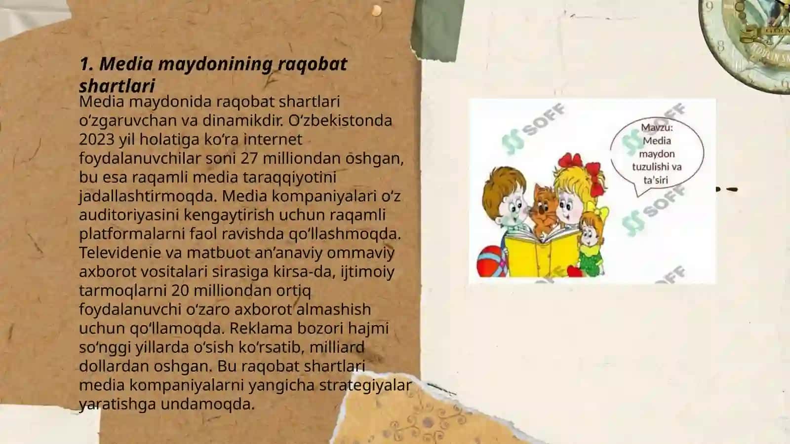 Media maydon tuzulishi va internet jurnalistikasida raqobat muhiti 3