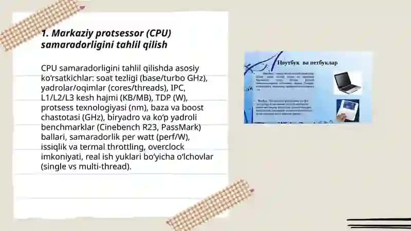 Kompuyeter xususiyatlarini tahlil qilish 3