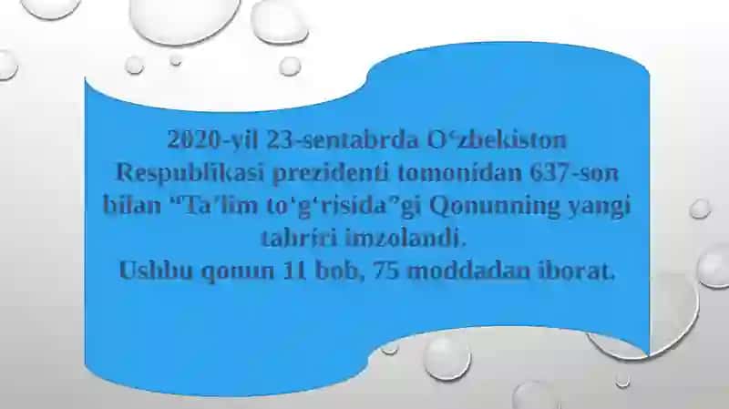 Pedagogik faoliyatning kasbiy huquqiyasoslari 3