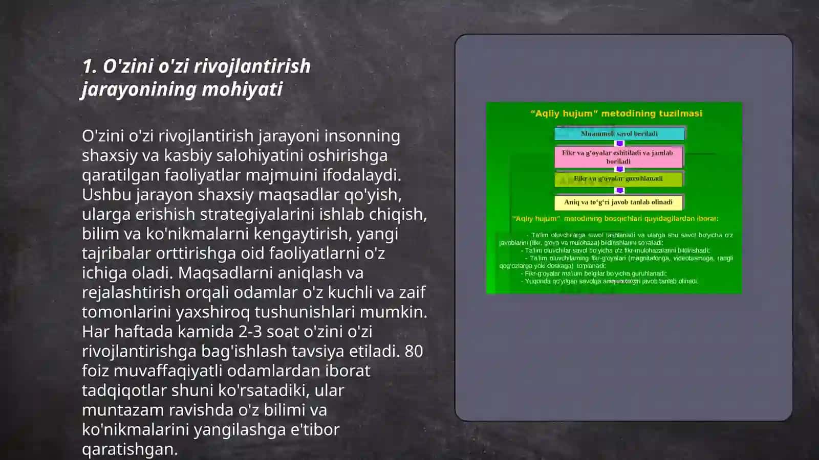 O'zini o'zi rivojlantirish 3