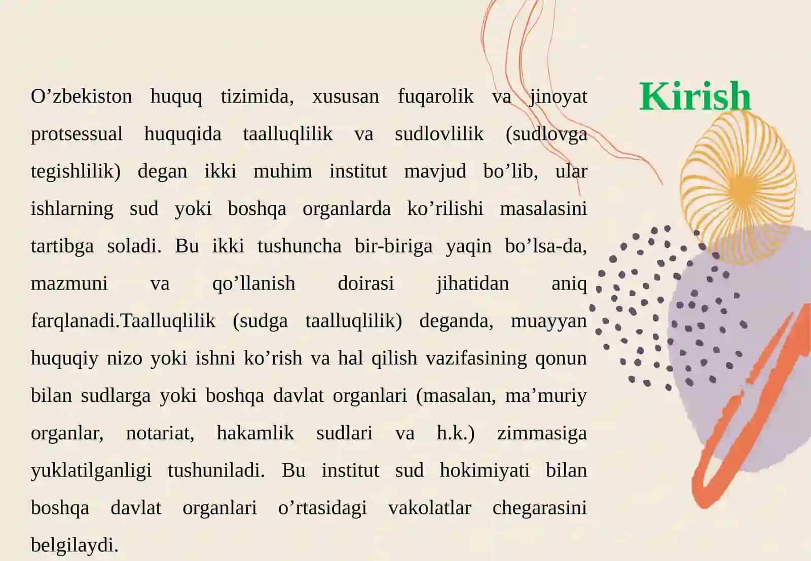 Taalluqlikni sudlovlilikdan farqi 3