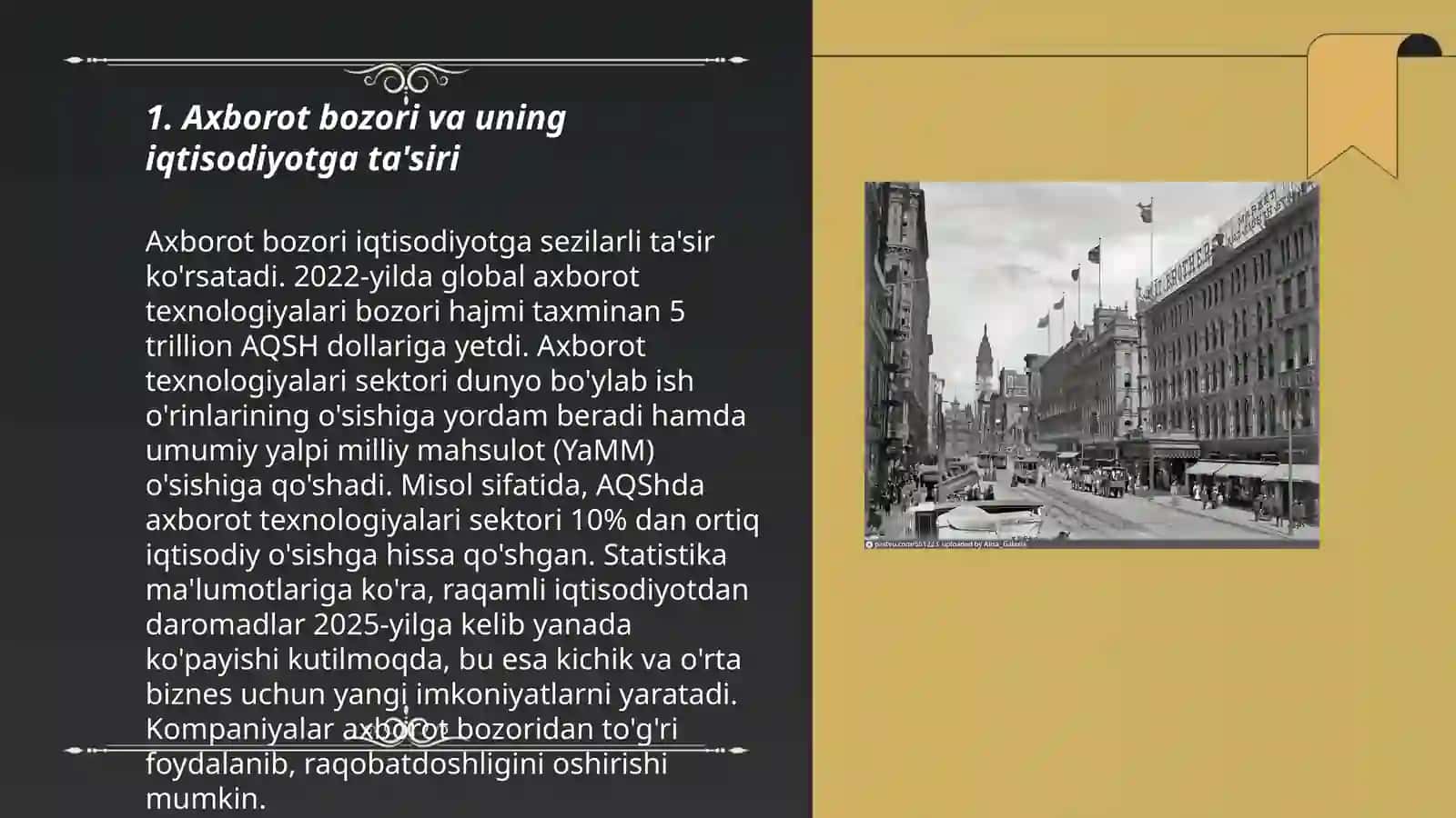 Axborot bozori va uning iqtisodiyotga ta'siri 3