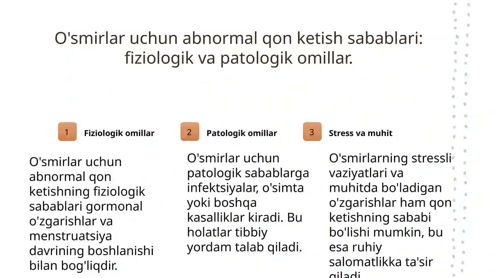 Bachadonda  Yuvenil anomal qon ketishlar 3