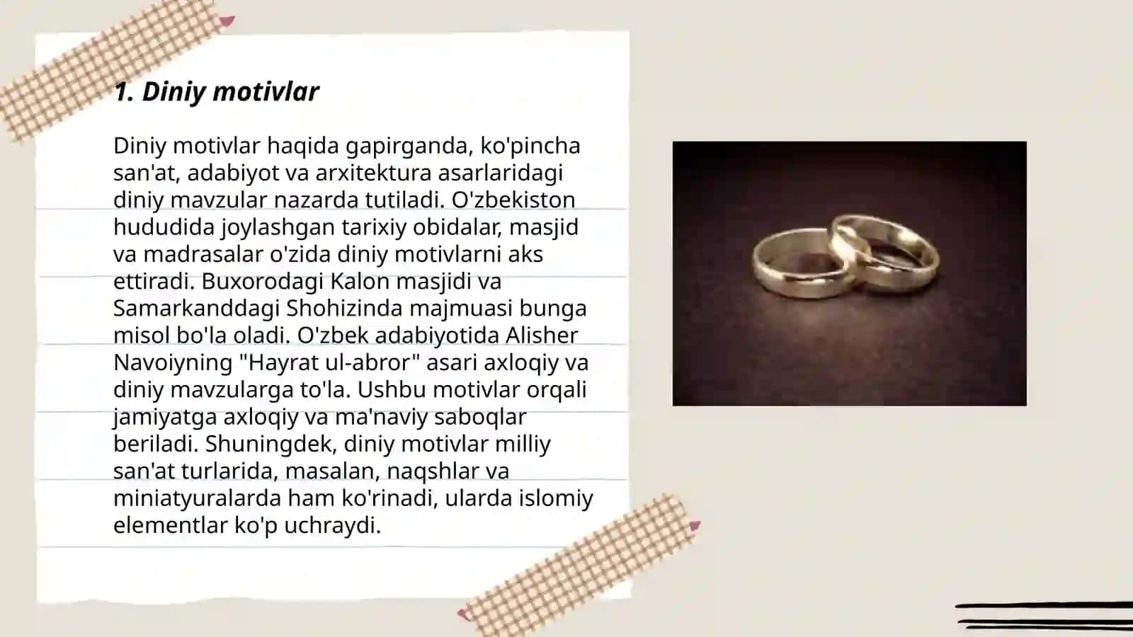 Nikohga kirish motivlari tiplari 3