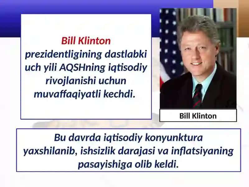 1991 – 2017-yillarda Amerika Qo‘shmashtatlari iqtisodiyo rivojlanishi haqida ma’lumotlar. 3