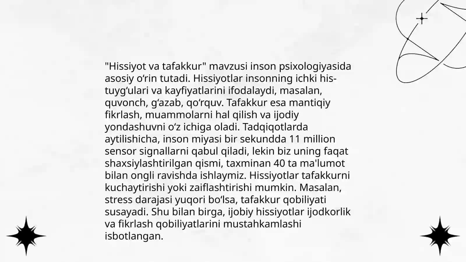 Hissiyot va tafakkur 3