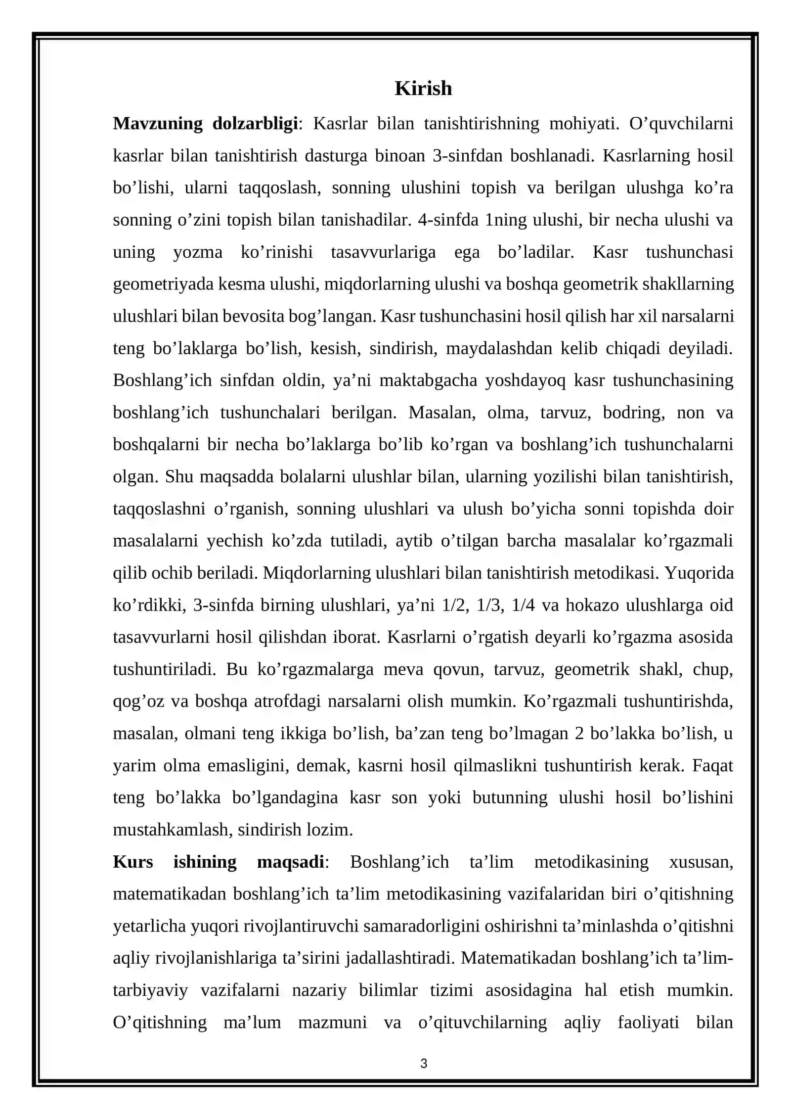 KASR TUSHUNCHASI BILAN TANISHTIRISH 3
