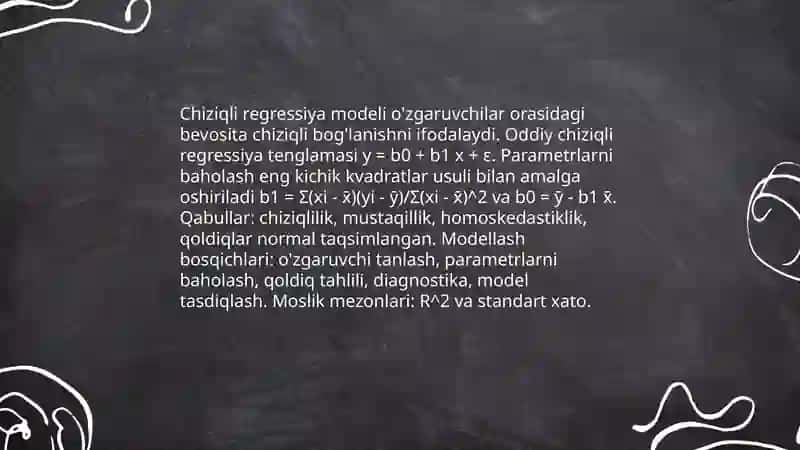 Regresssiya va korelyatsion tahlil 3