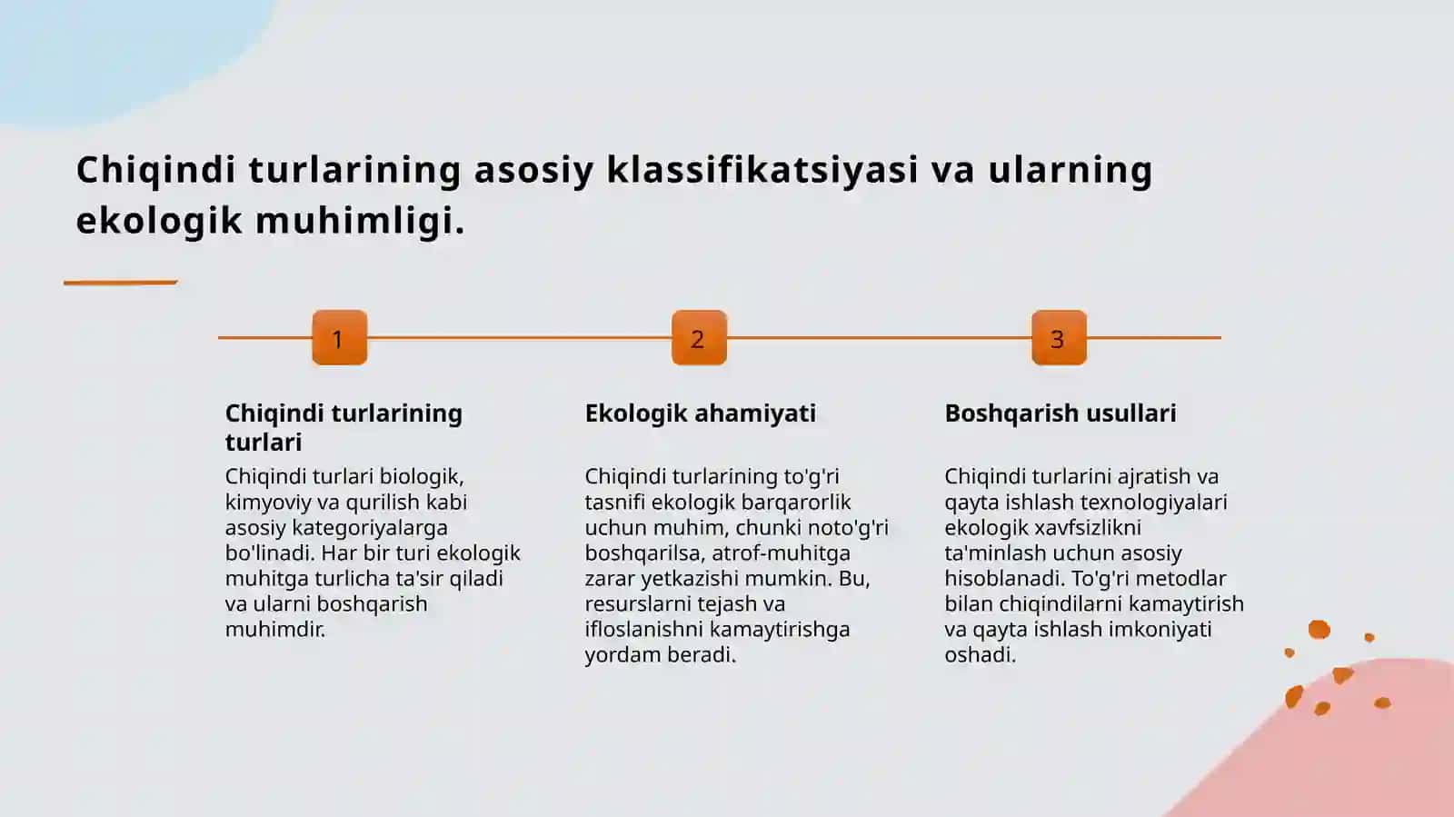 Chiqindi turlari va ularning tasnifi 3