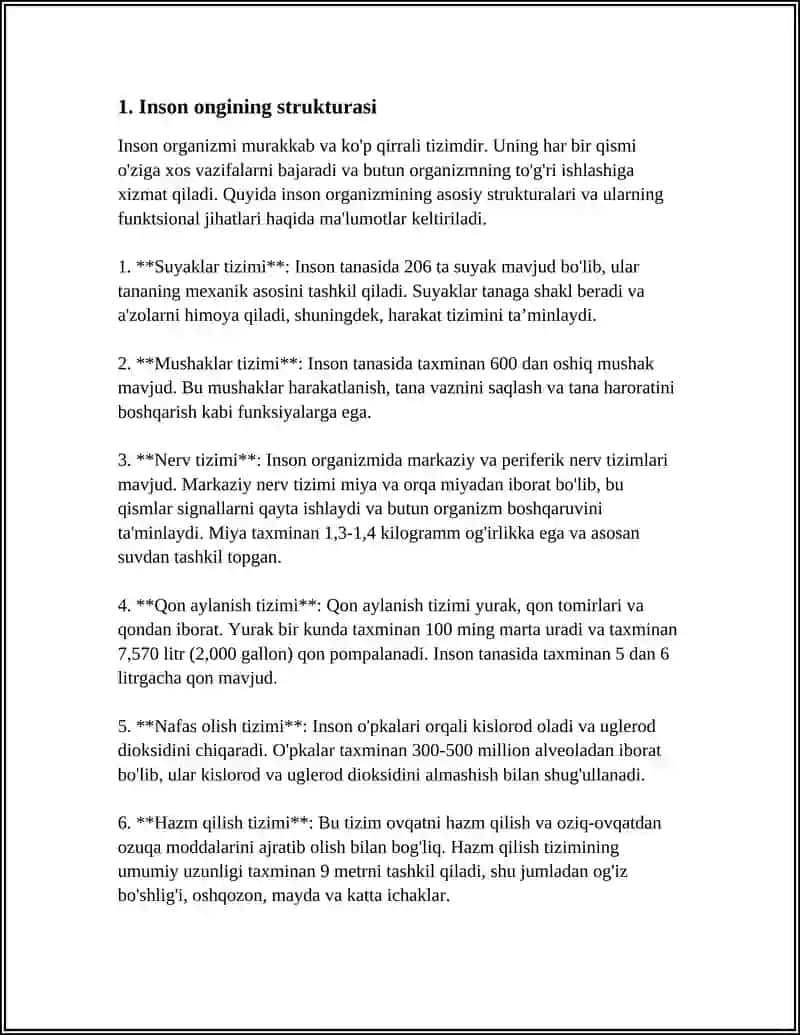 Inson Organizmi Strukturalari 3