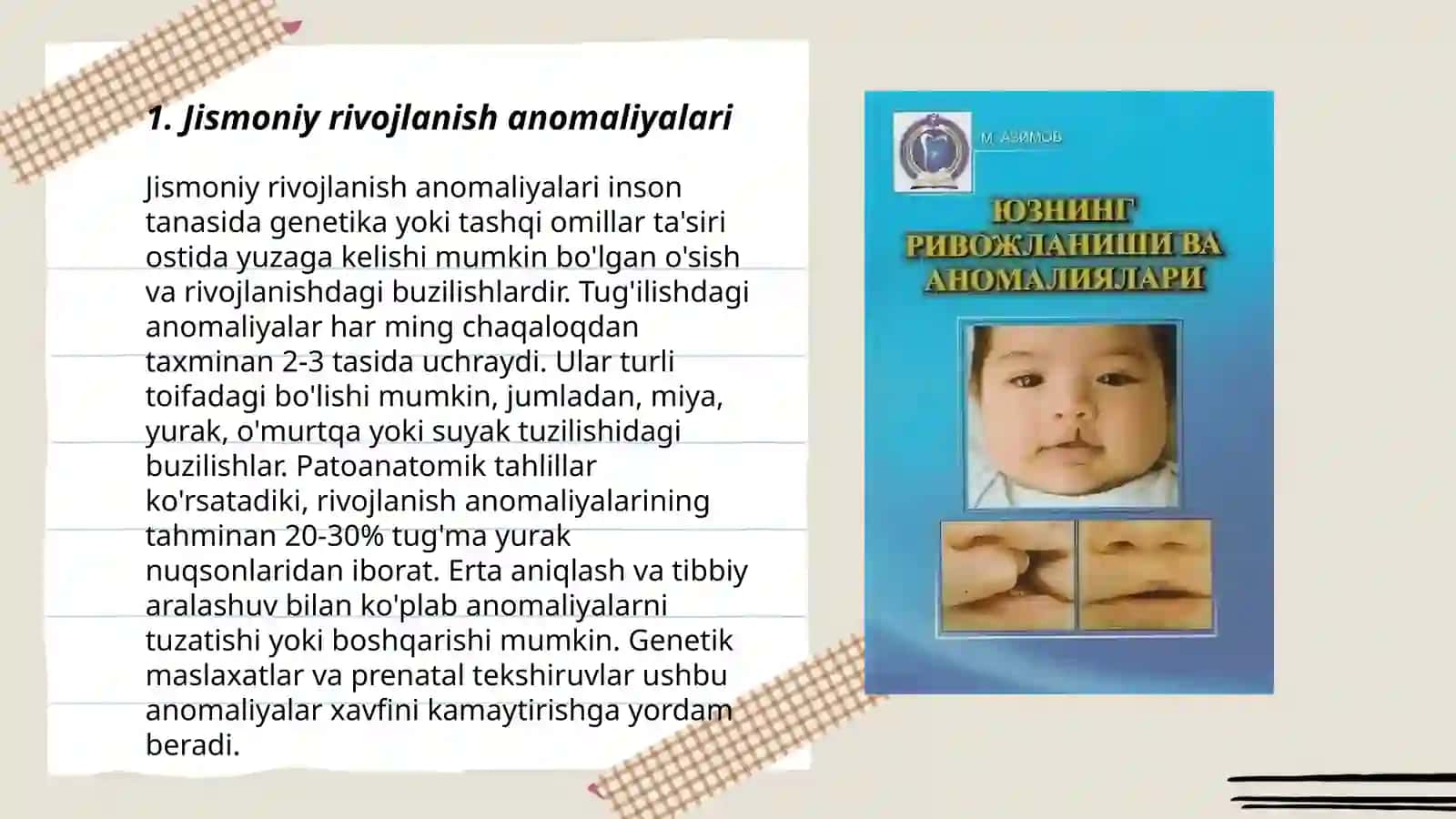 Jismoniy rivojlanish anomaliyalari 3