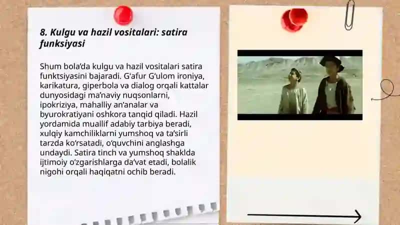 Gʻafur Gʻulomning "Hayoti shum bola" asari 3