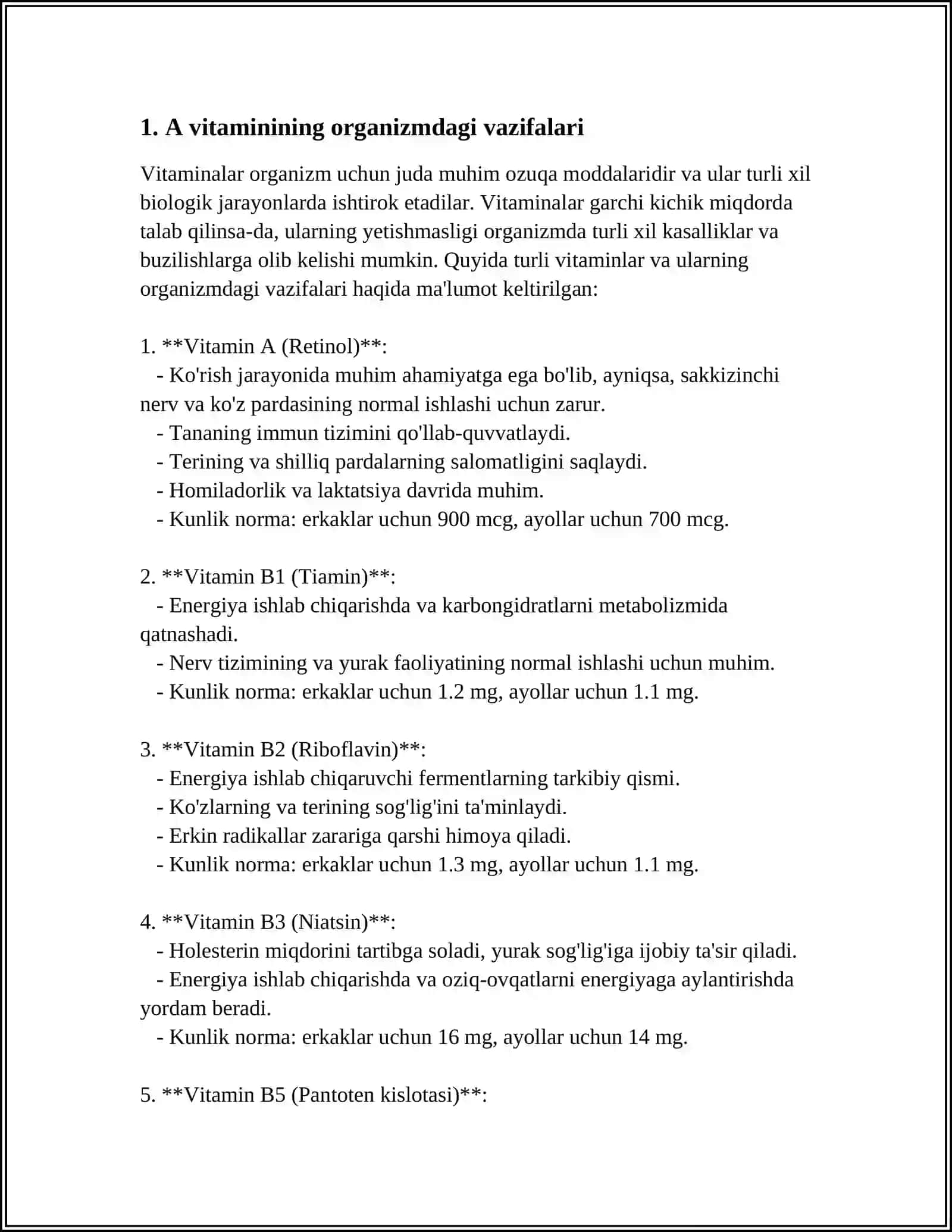 VITAMINLARNING ORGANIZMDAGI VAZIFALARI 3
