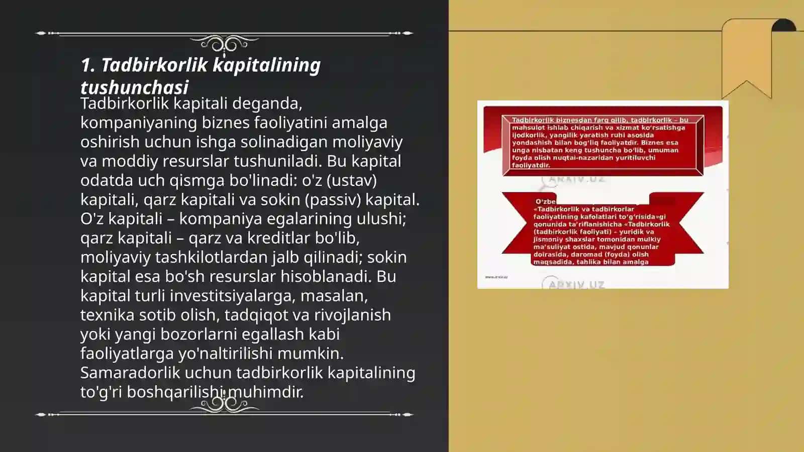 TADBIRKORLIK FAOLIYATI 3