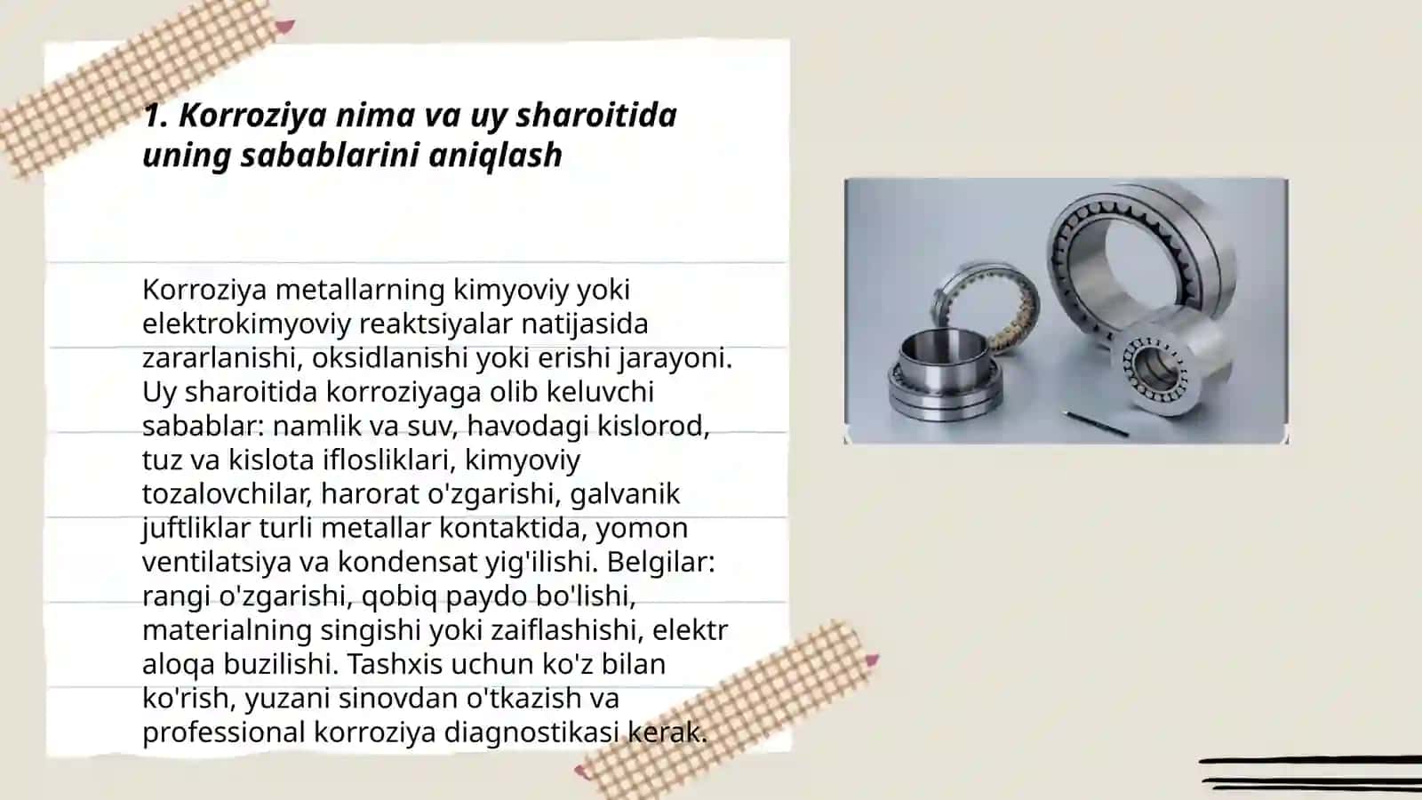 Uyda korroziyani kamaytirish usullari 3
