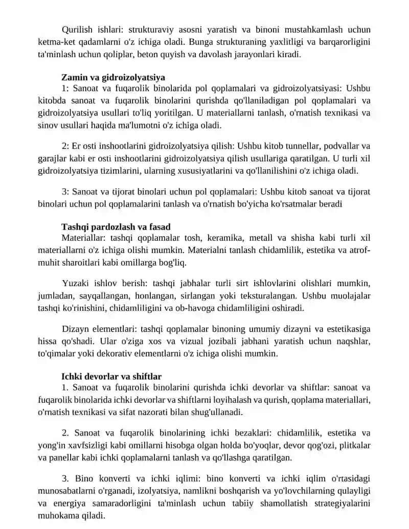 Sanoat Va Fuqaro Binolari Nol Tsikl Qurilishidagi Ishlar 3