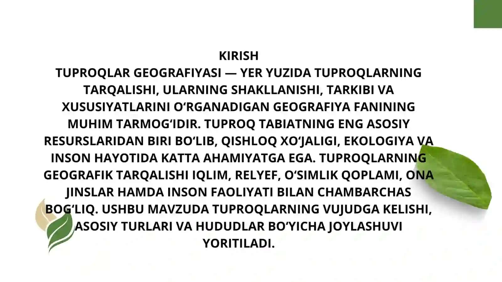 Tuproqlar geografiyasi 3