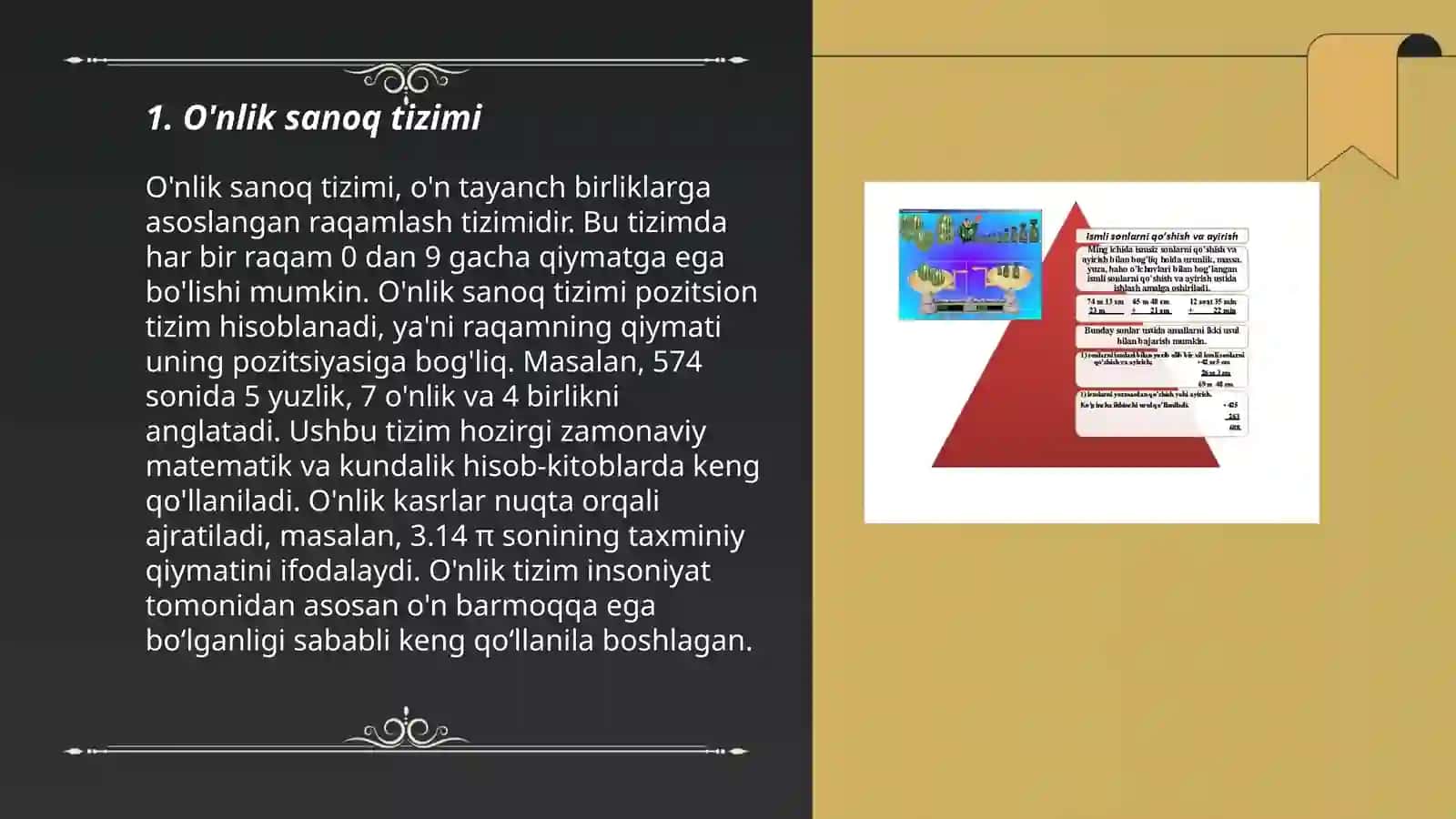 O'nlik sanoq tizimi 3
