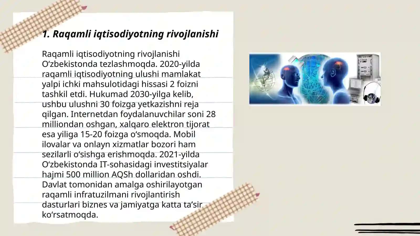 Raqamli iqtisot va texnik tizimlarda raqamlashtirish 3
