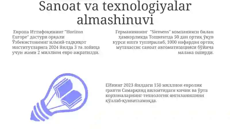 Sanoat va texnologiyalar almashinuvi 3