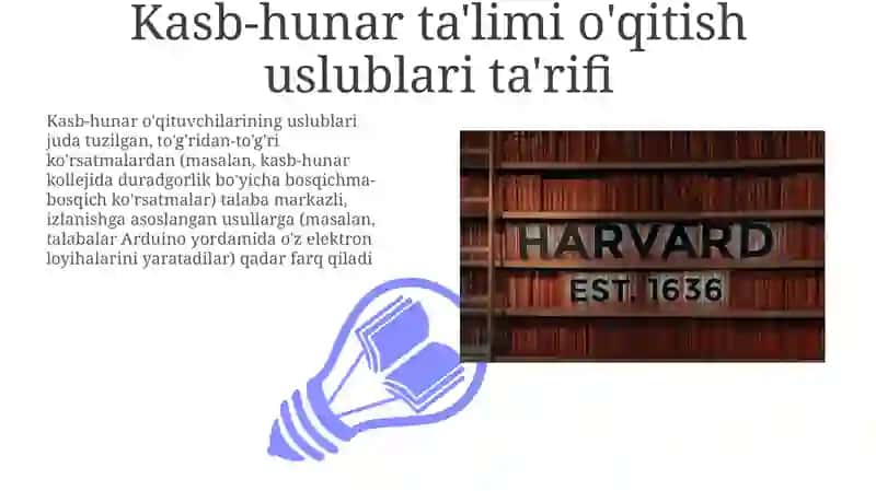 Kasbiy taʼlim pedagoglari faoliyatining individual uslublari 3