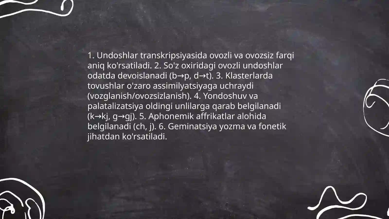 Undoshlar transkripsiyasi 3