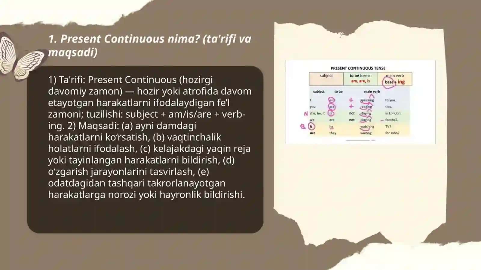 Present Continouns 3