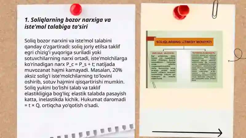 Soliqlarning talab va taklifga ta'siri 3